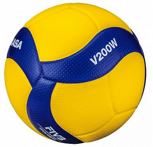 Волейбольный мяч Mikasa V200W р.5 желтый-синий