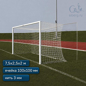 Cетка для футбольных ворот 3,0 ячейка 100х100 мм (комплект 2)