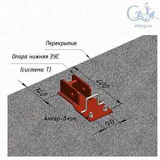 Опора ЗУС для кронштейна (нижняя)