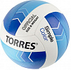 Волейбольный мяч Torres Simple Color V32115 синтетическая кожа белый-синий-голубой