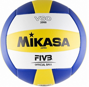 Мяч для волейбола MIKASA VSO2000 р.5 белый-желтый-синий