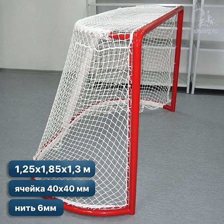 Сетка для хоккейных ворот нить 6 мм профи (пара)