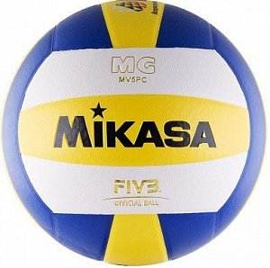 Волейбольный мяч MIKASA MV5PC белый-желтый-синий